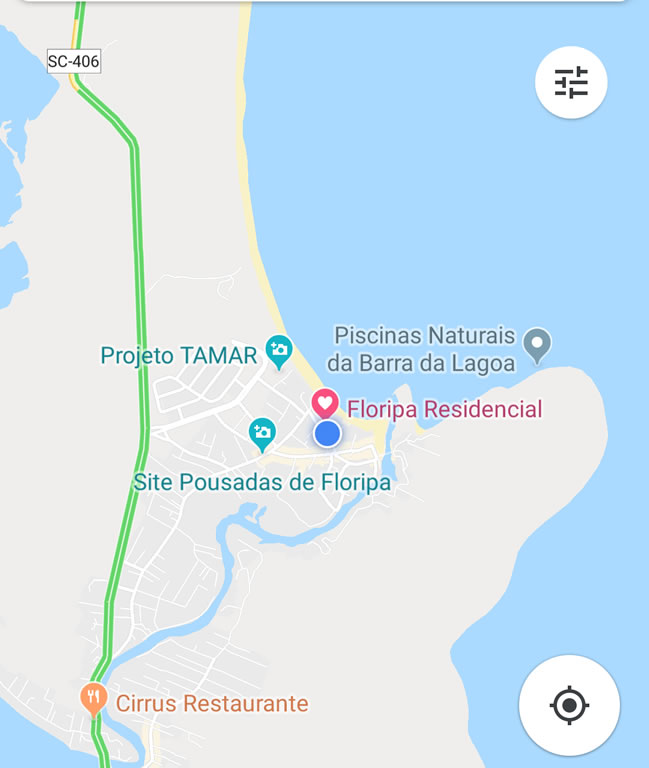 Residencial Floripa - Mapa Pousada Barra da Lagoa